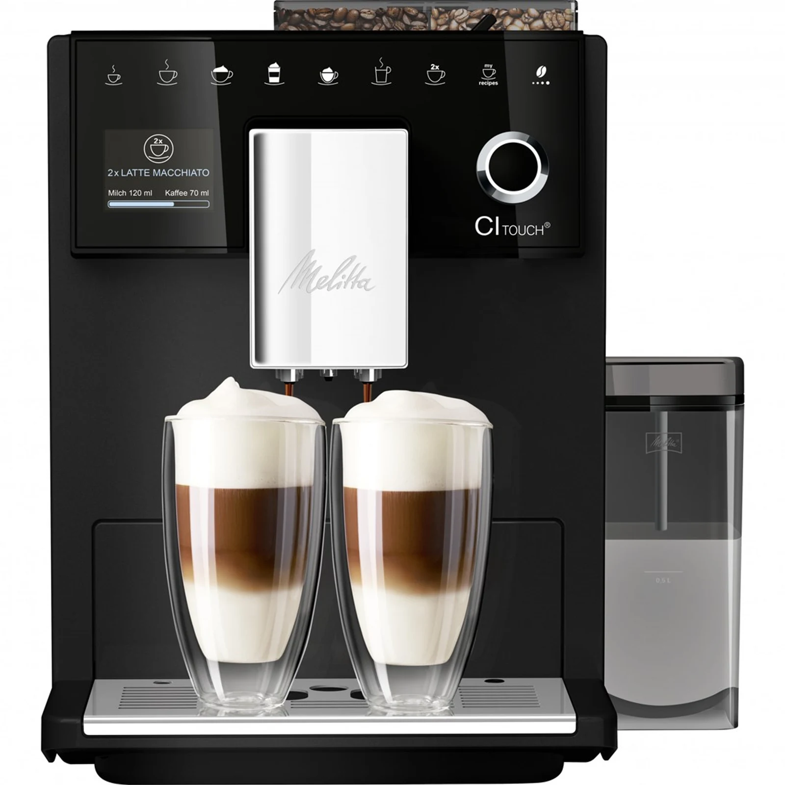 Ekspres do kawy Melitta LATTE SELECT F630-212 - Automatyczny, 1400W, 1,8 l — zdjęcie 1 z 3