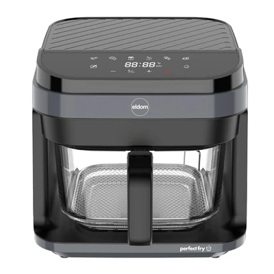Frytownica Beztłuszczowa ELDOM FR500 5,5 L, 1200W, Szklany Pojemnik, 8 Programów, Regulacja Temperatury