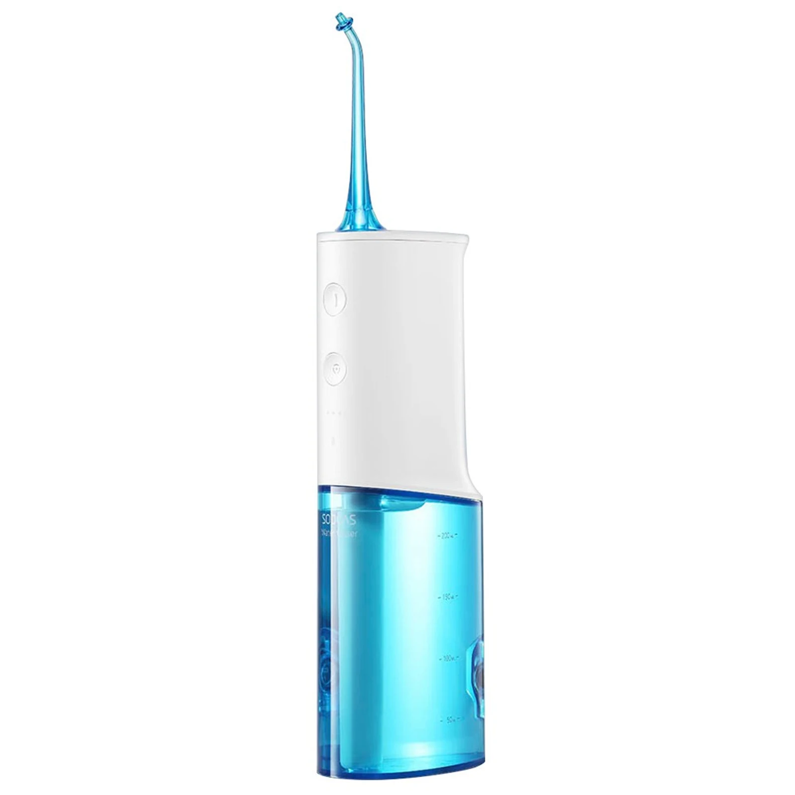 ELDOM IRYGATOR RY200B 230 ML AKUMULATOROWY,BIAŁY, CZAS PRACY 60 MIN. CZAS ŁADOWANIA OK. 6 H, IPX7, ETUI PODRÓŻNE, PRZEWÓD USB — zdjęcie 1 z 3