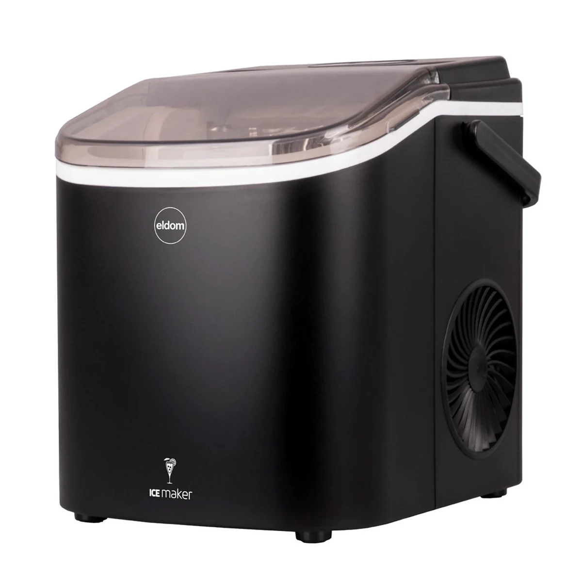 Kostkarka do lodu ELDOM KS230 Icealia, czarna, 12 kg lodu/24h, 9 kostek co 6-12 minut