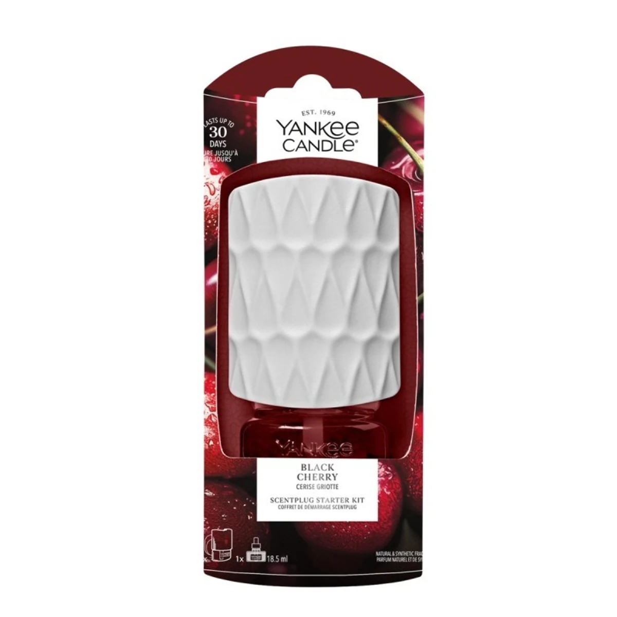 Elektryczny odświeżacz - zestaw startowy BLACK CHERRY YANKEE