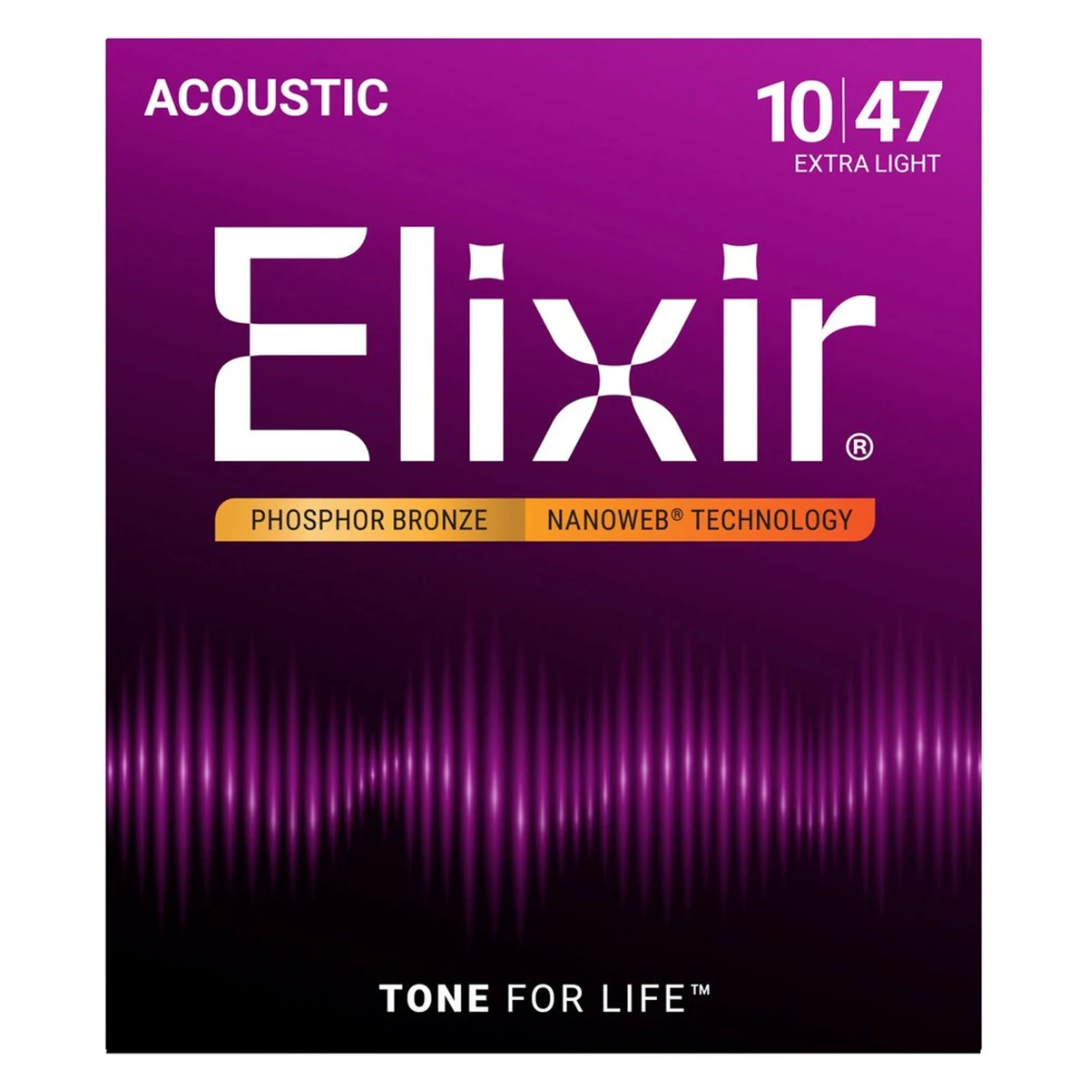 Struny do gitary akustycznej Elixir Phosphor Bronze Extra Light 10-47 NW