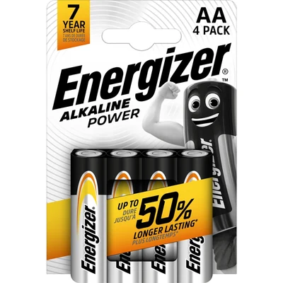 ENERGIZER BATERIA ALKALINE POWER AA LR6 4 szt.