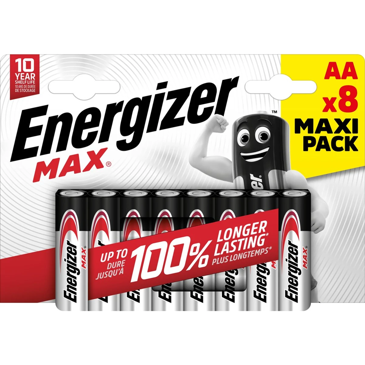ENERGIZER BATERIA MAX AA LR6, 8 szt. Opakowanie ECO