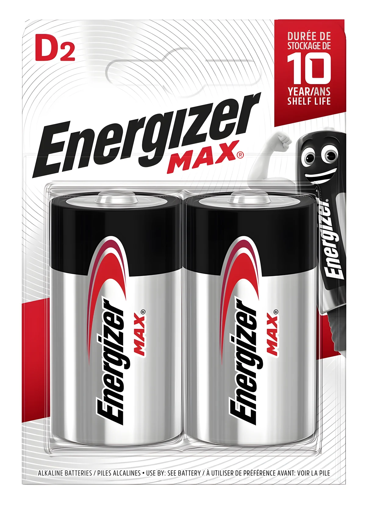 ENERGIZER BATERIA MAX D LR20, 2 szt. Opakowanie ECO