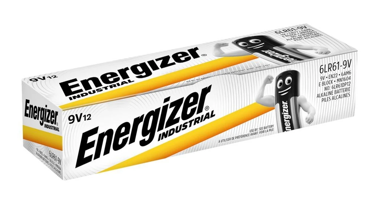 ENERGIZER BATERIE ALKALINE 9V 12szt.