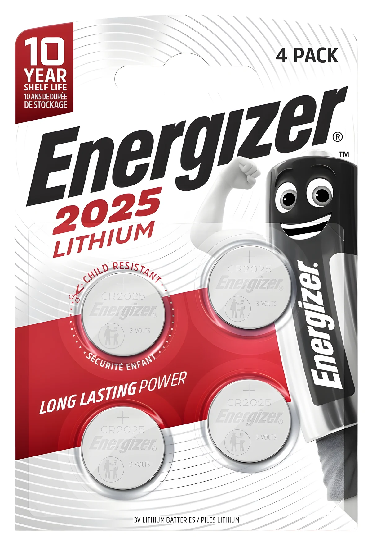 ENERGIZER BATERIE CR2025 4 SZTUKI 3V