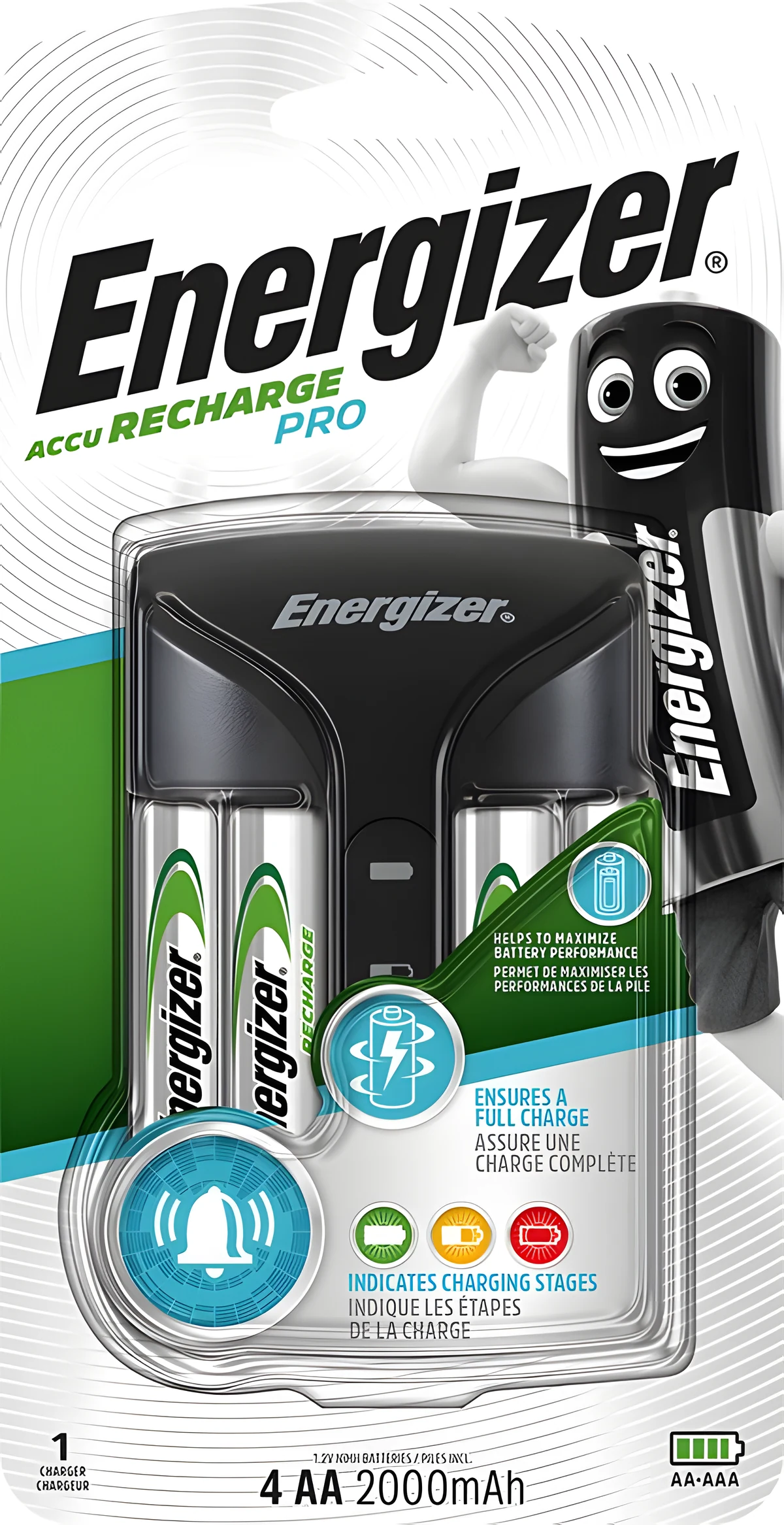 ENERGIZER ŁADOWARKA PRO+4AA HR6 2000mAh