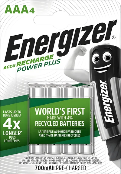 Energizer Power Plus AAA HR3/4 700mAh, Akumulatory