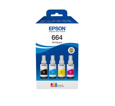 Zestaw tuszów Epson CMYK C13T66464A do drukarek