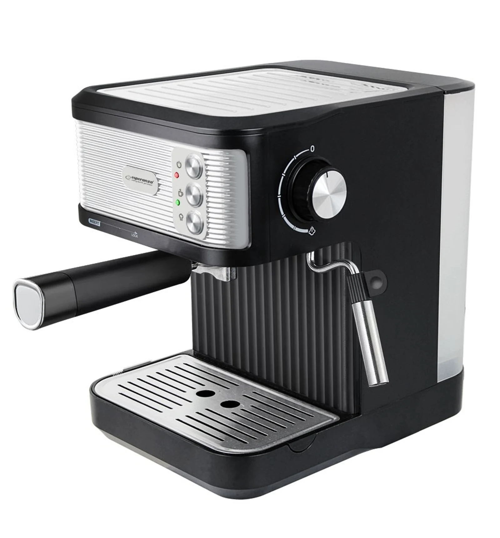 ESPERANZA EKSPRES KOLBOWY DO KAWY CATURRA EKC011 - 850W, 20 BAR, CZARNY — zdjęcie 1 z 8