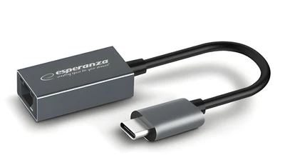 Adapter Ethernet USB-C 1000 Mbps - Esperanza ENA102