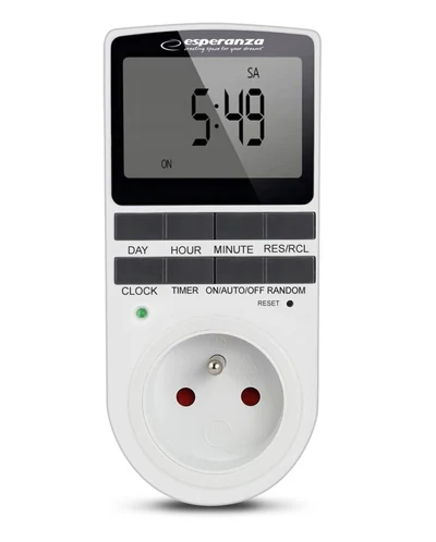 Timer elektroniczny Esperanza Expand ELA101 - biały
