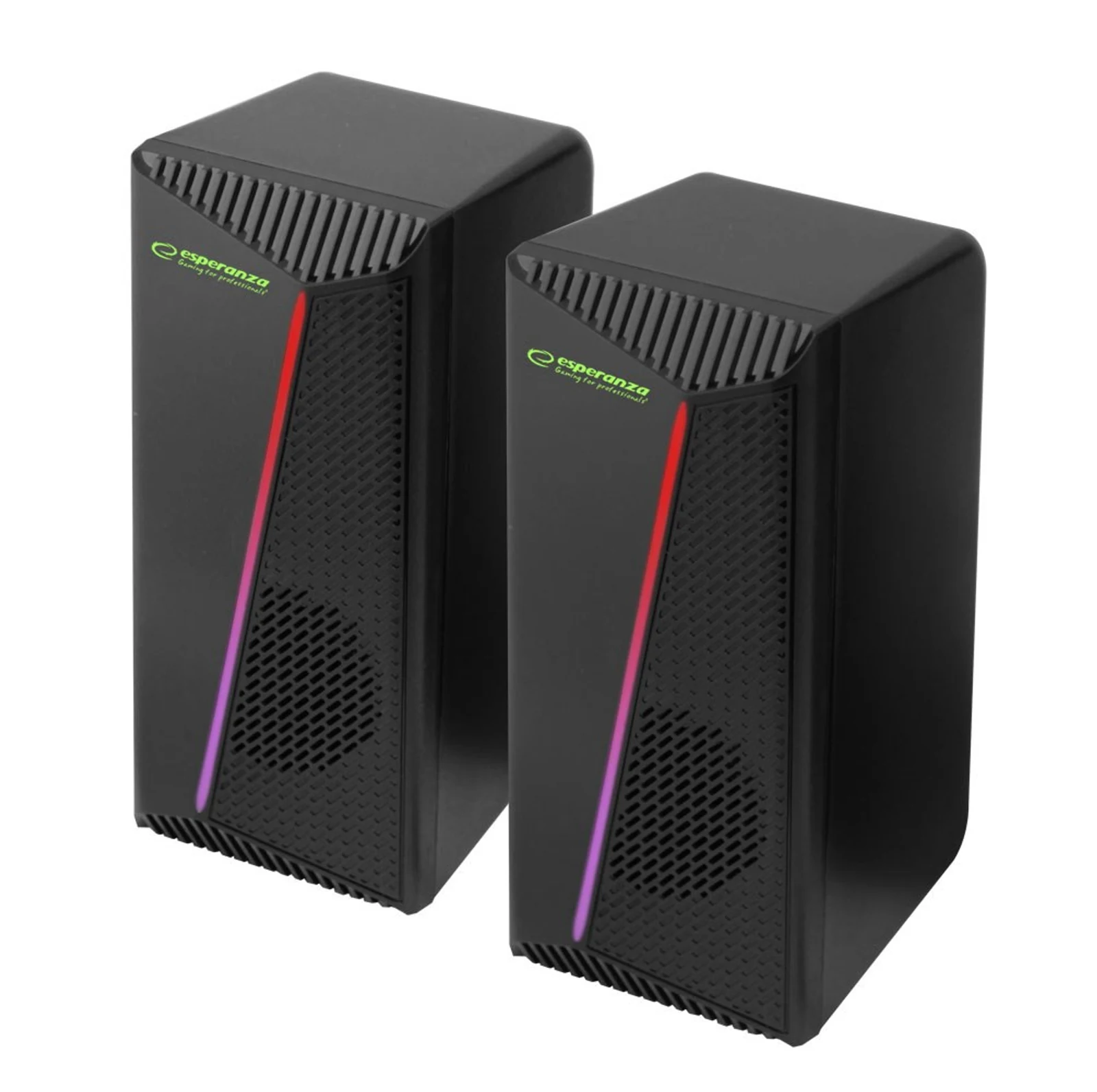 ESPERANZA GŁOŚNIKI 2.0 USB LED RAINBOW EGS106 — zdjęcie 1 z 7
