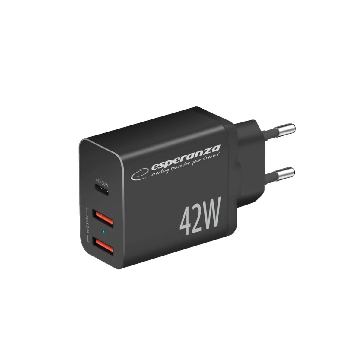 ESPERANZA ŁADOWARKA SIECIOWA 42W USB-C PD 30W