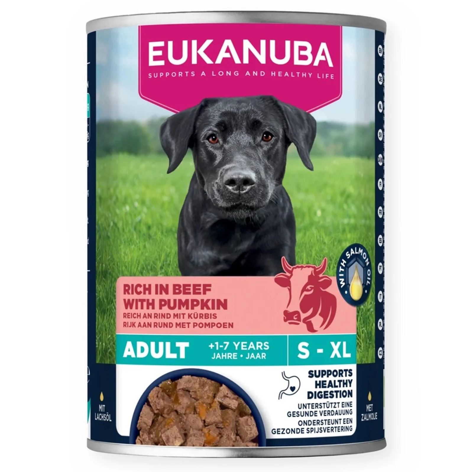 Mokra karma dla psa EUK DOG - Wołowina z dynią 400g (bez soi)