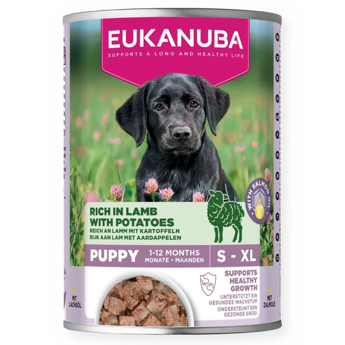 EUK DOG CAN LC PUP AB LMB&POT 400G - Mokra Karma
