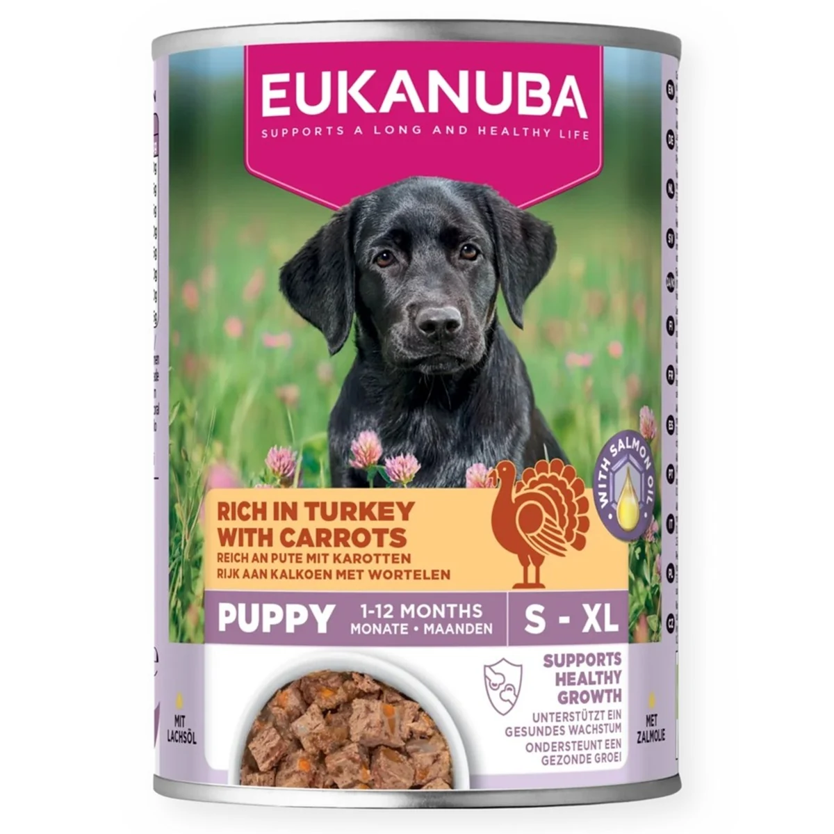 EUK DOG CAN LC PUP AB TUR&CAR 400G - Mokra Karma