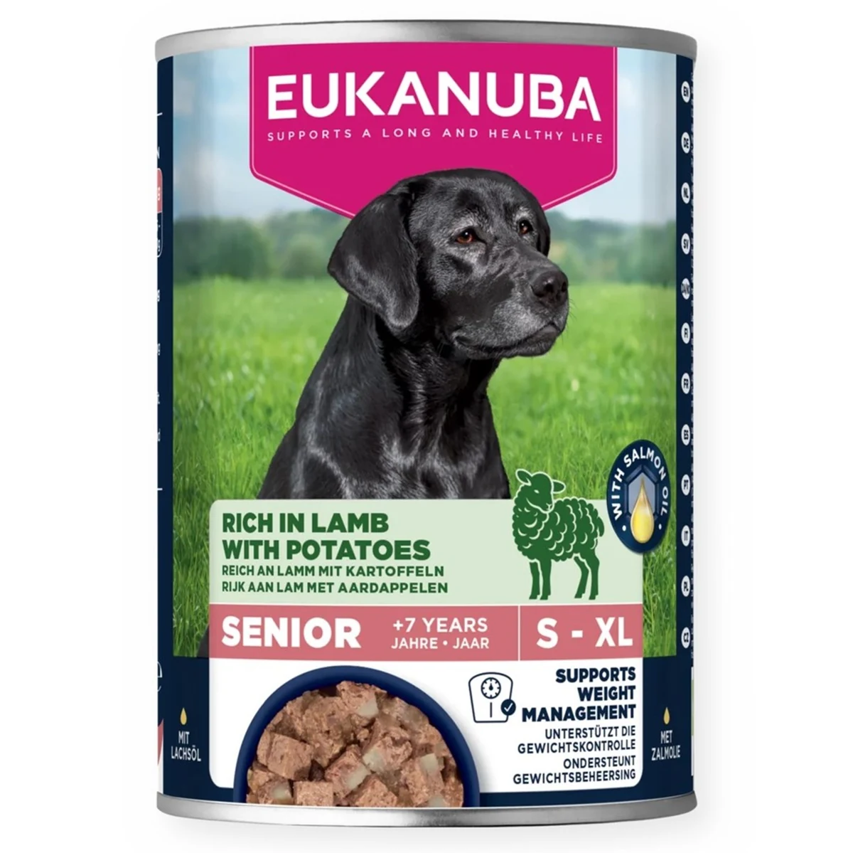 EUK DOG CAN LC SR AB LMB&POT 400G - Mokra Karma