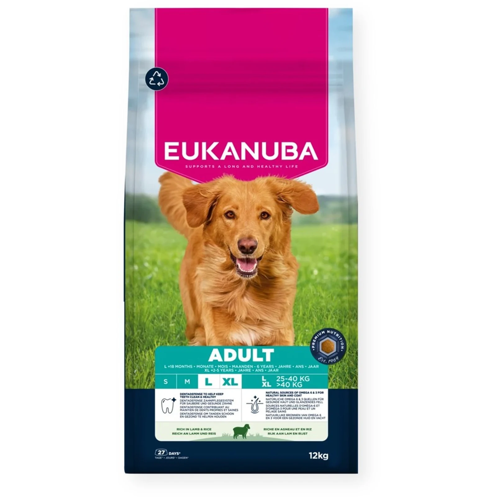 EUKANUBA Adult Large Breed Lamb & Rice 12kg — zdjęcie 1 z 3
