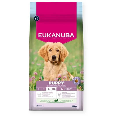 Karma sucha dla szczeniąt ras dużych Eukanuba Puppy Large 12kg - Bezlaktozowa