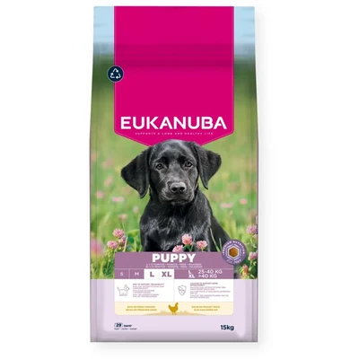 Karma sucha dla szczeniąt dużych ras Eukanuba z kurczakiem 15kg