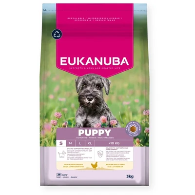 Karma sucha dla szczeniąt małych ras Eukanuba z kurczakiem 3kg