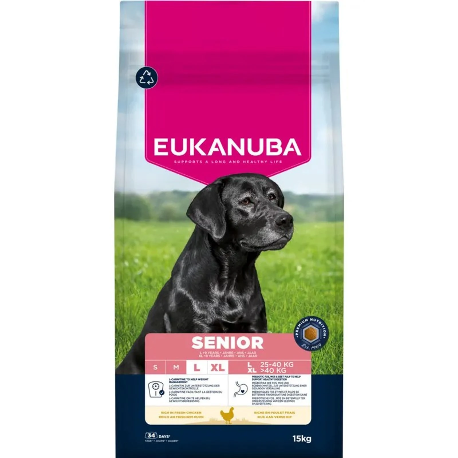 EUKANUBA Senior Large Breeds Chicken sucha 15kg
