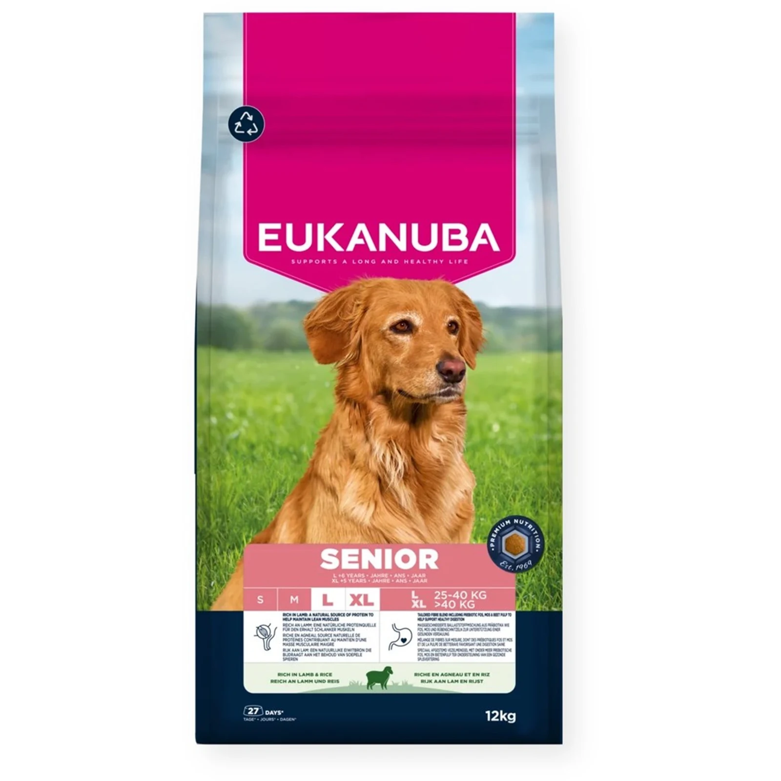 EUKANUBA Senior Large Lamb and Rice 12kg — zdjęcie 1 z 3