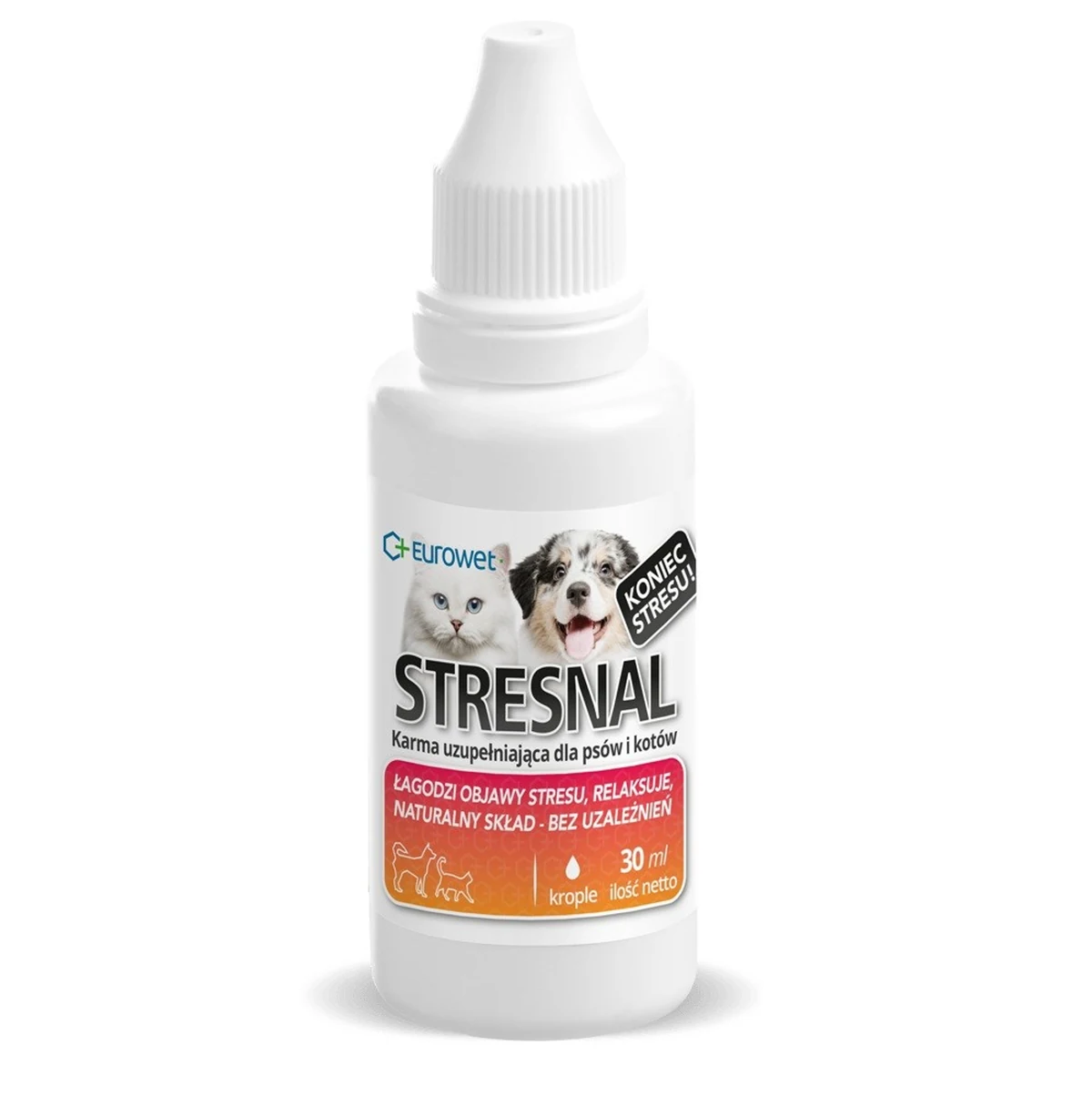 Eurowet Stresnal 30ml - Przeciwstres dla psów i kotów