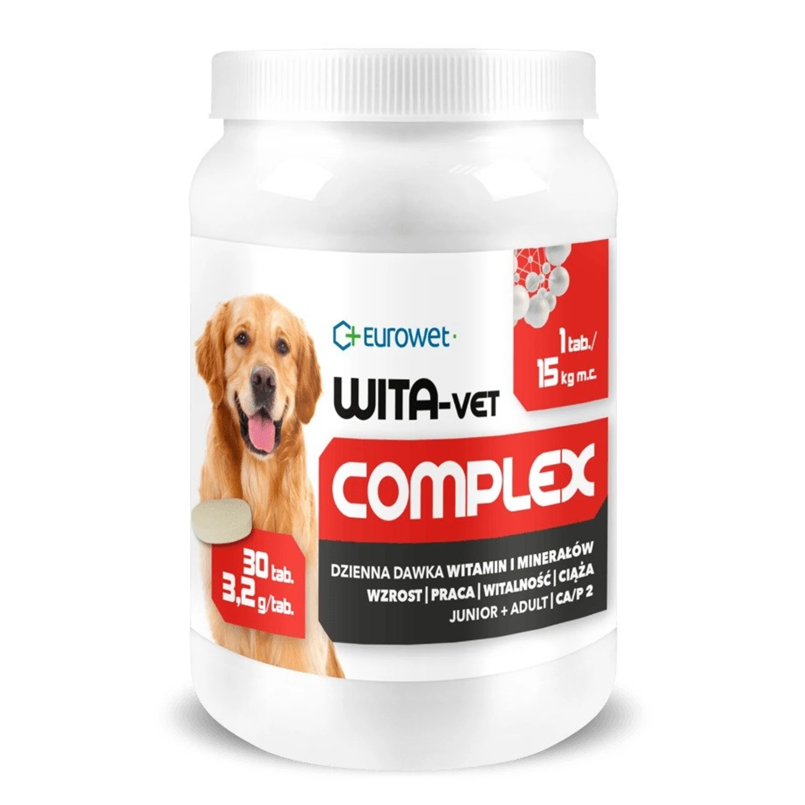 Eurowet Wita-Vet Complex 3,2g 30szt dla Psa i Szczenięt
