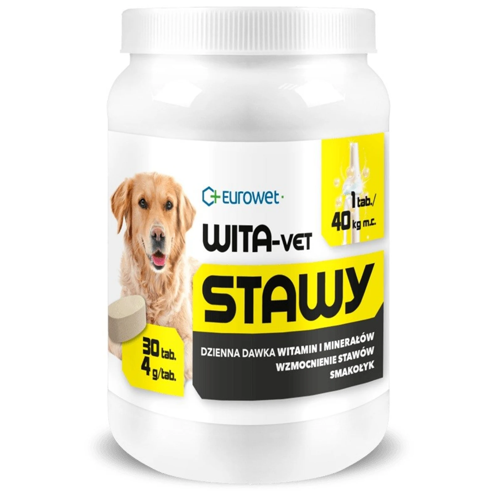 Eurowet Wita-Vet Stawy 4g 30szt dla Duźdzych Psaów