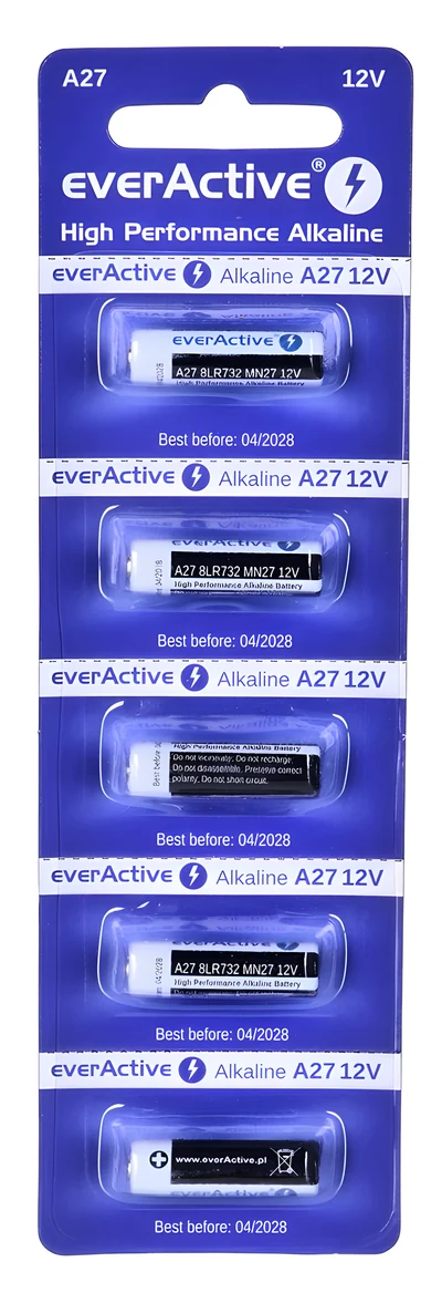 EVERACTIVE BATERIE ALKALICZNE 12V, 5 SZT.