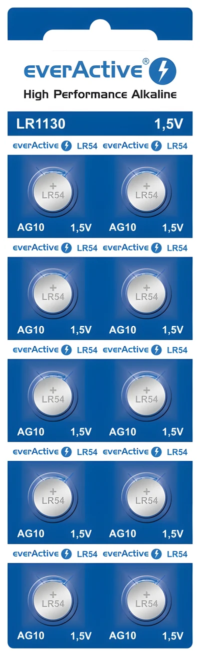 EVERACTIVE BATERIE ALKALICZNE MINI AG10, BLISTER 10 SZT.
