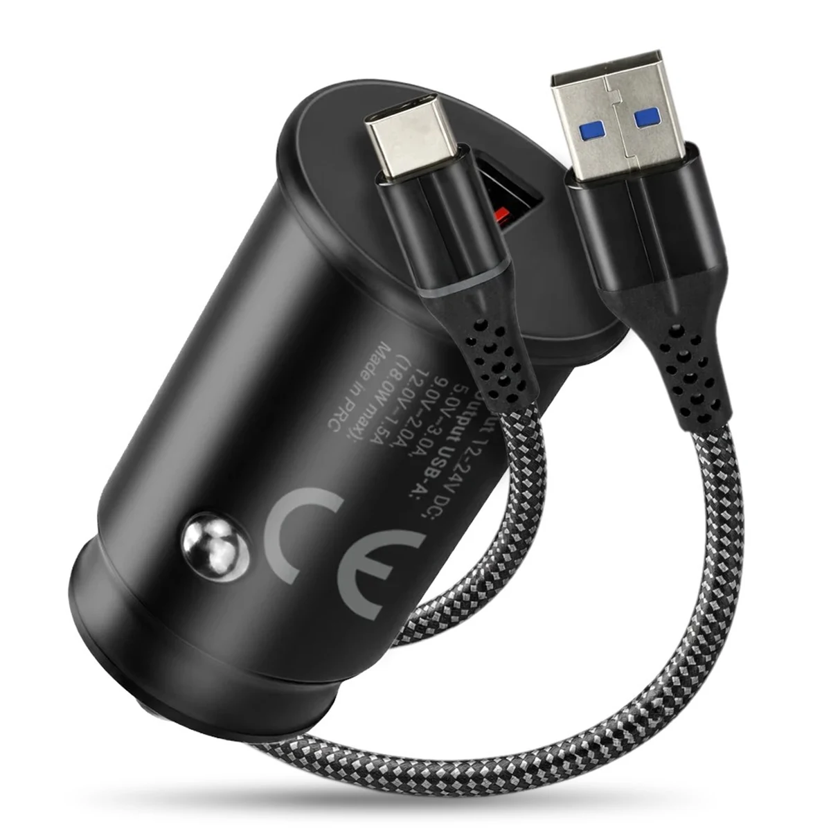 EVERACTIVE ŁADOWARKA SAMOCHODOWA 1 X USB CZARNA + KABEL CC-15QC