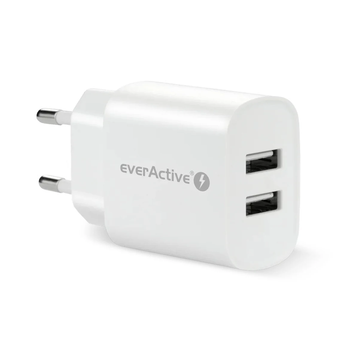 EVERACTIVE ŁADOWARKA SIECIOWA 2XUSB 2,4A BIAŁA SC-220