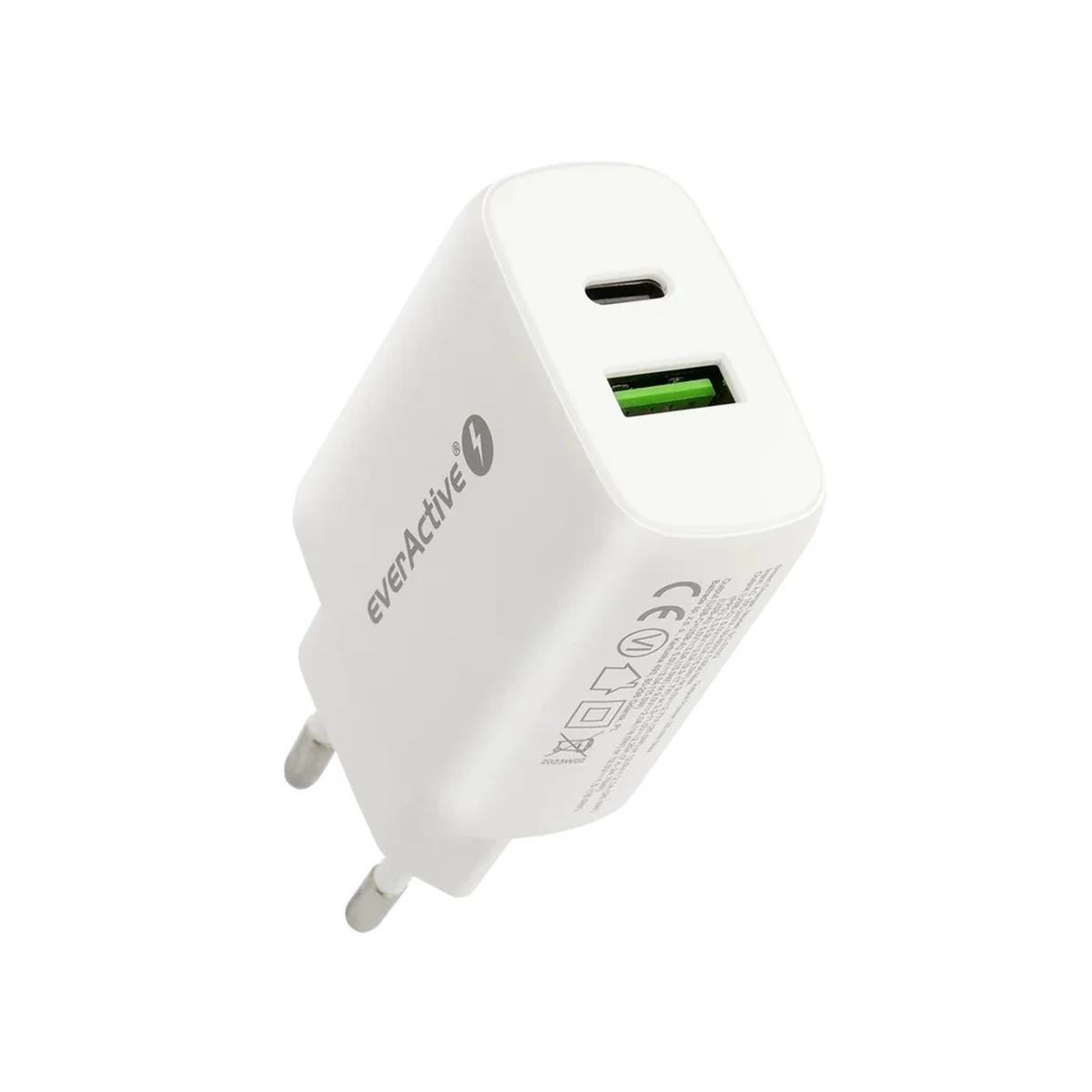 EVERACTIVE ŁADOWARKA SIECIOWA SC-370Q 25W BIAŁA