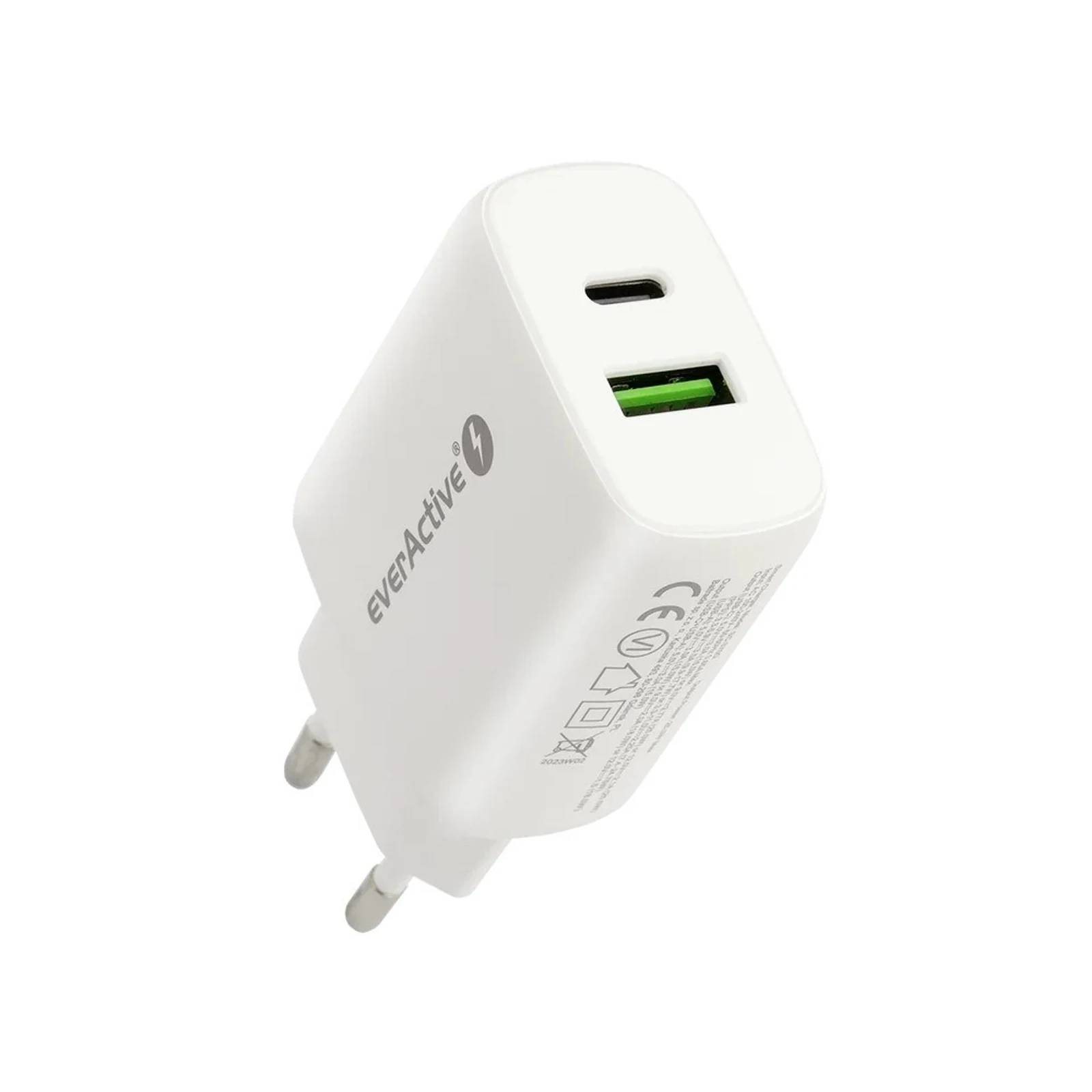 EVERACTIVE ŁADOWARKA SIECIOWA SC-370Q 25W BIAŁA — zdjęcie 1 z 7