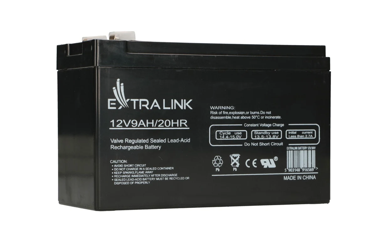 EXTRALINK AKUMULATOR BEZOBSŁUGOWY AGM 12V 9AH