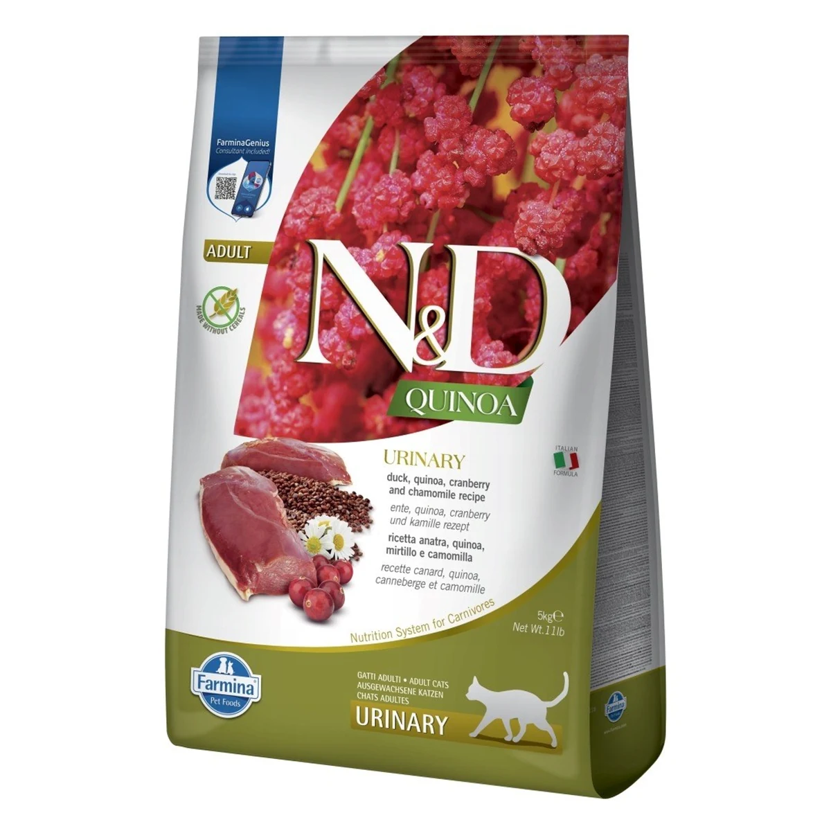 FARMINA N&D CAT QUINOA URINARY DUCK - z kaczką, qui