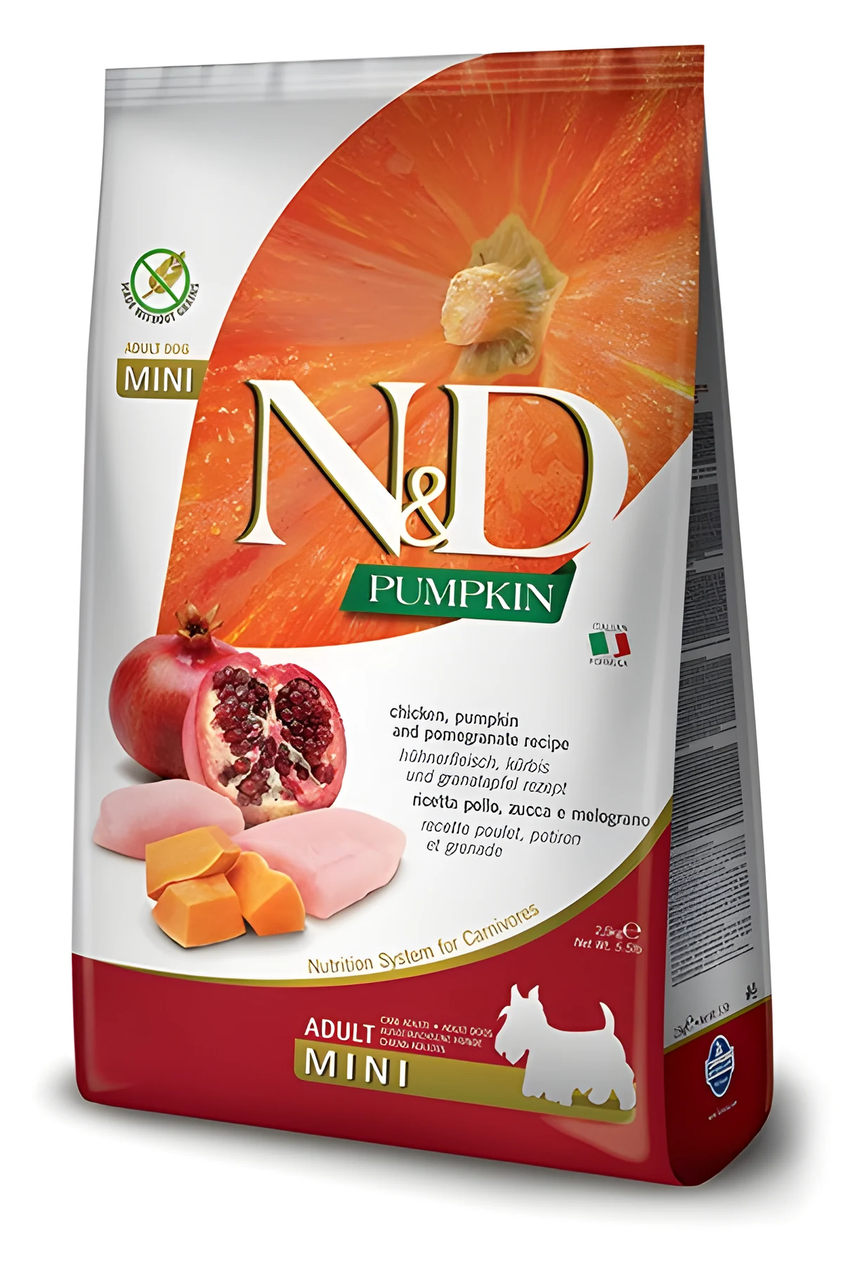 Sucha karma dla dorosłych psów małych ras Farmina N&D Pumpkin Chicken & Pomegranate 7kg (Wyprzedaż)