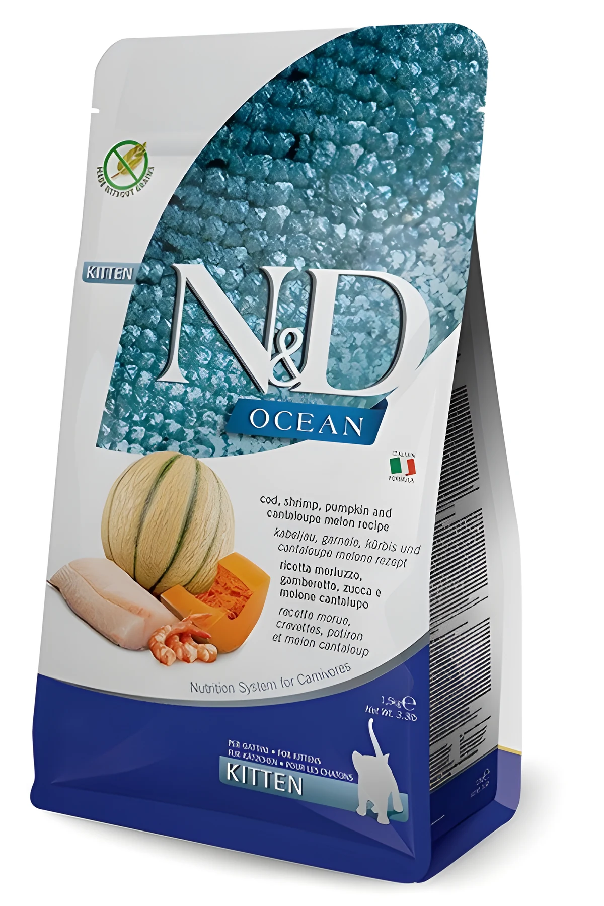 FARMINA N&D Ocean Cat Cod, Shrimp&Pumpkin - 1,5 kg
