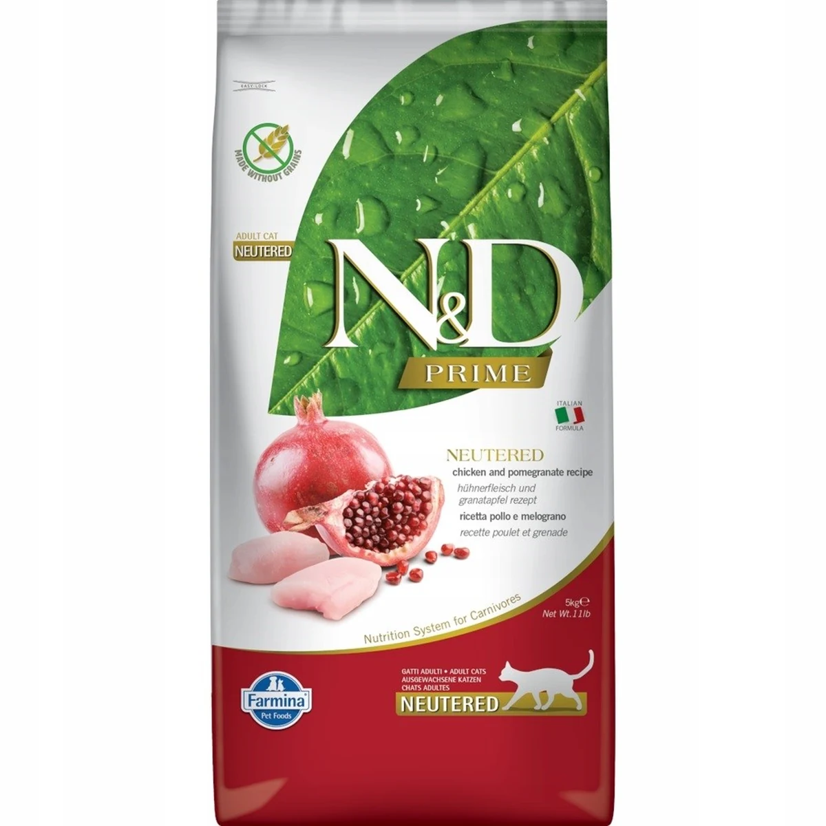FARMINA N&D Prime Cat Neutered Chicken&Pomegranate 5kg
