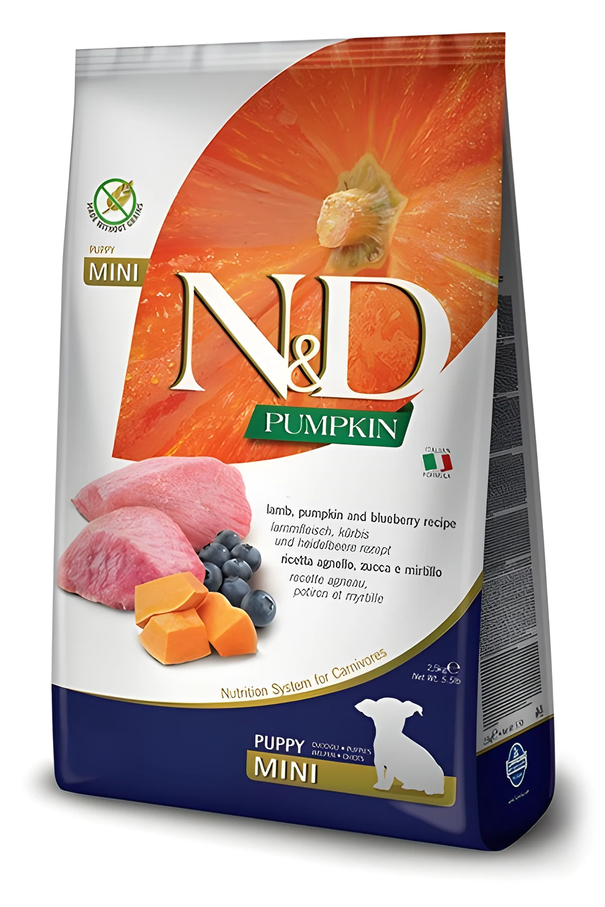 FARMINA N&D Pumpkin Lamb & Blueberry Puppy Mini 2,5 kg
