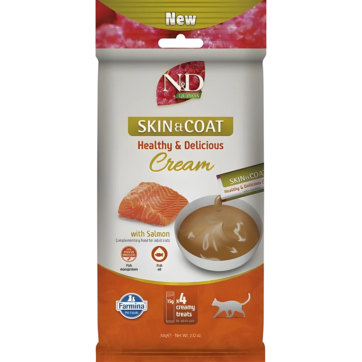 FARMINA N&D QUINOA CAT SKIN & COAT CREAM WITH SALMON 60gr