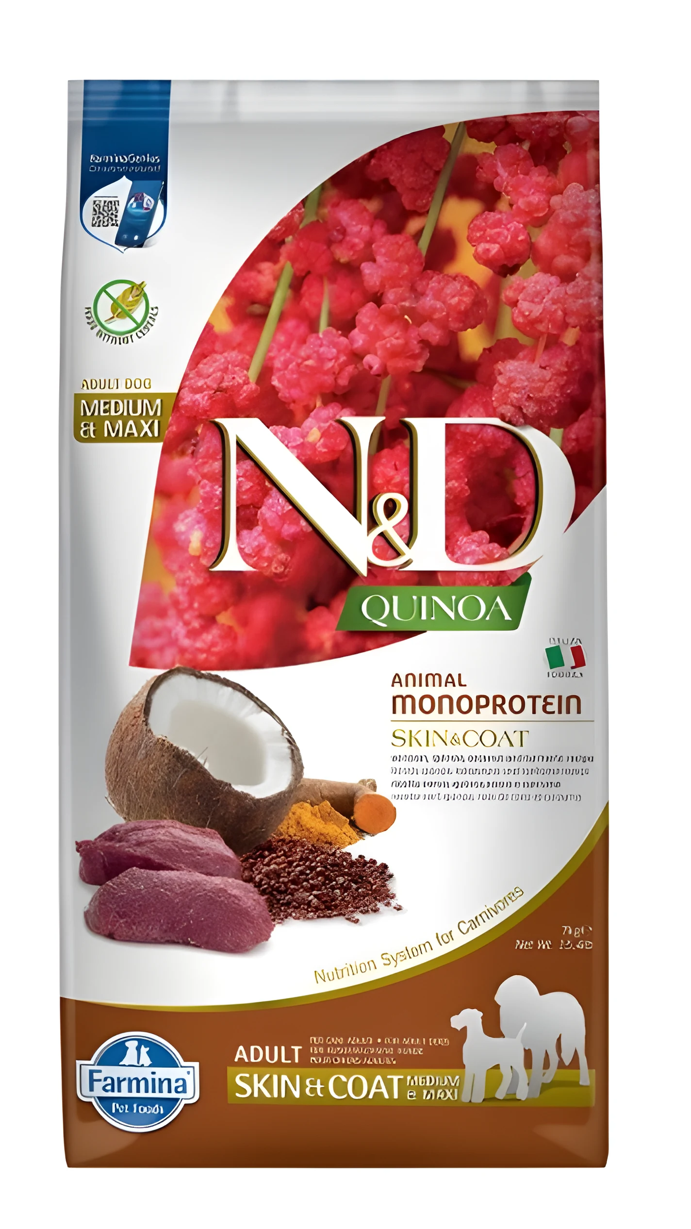 FARMINA N&D Quinoa Dog Skin&Coat Venison&Coconut 7kg — zdjęcie 1 z 3