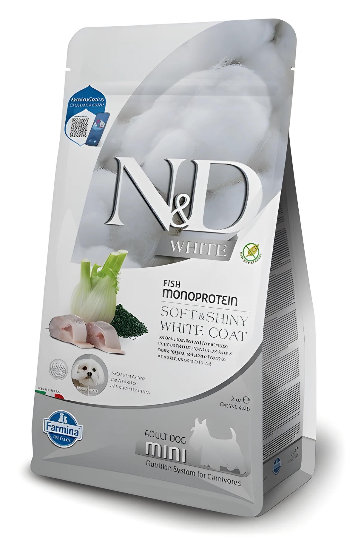 FARMINA N&D WHITE DOG SEA BASS - Sucha Karma 2kg