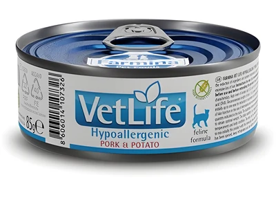 Karma mokra dla kota Farmina Vet Life Hypoallergenic - wieprzowina i ziemniaki, 85 g