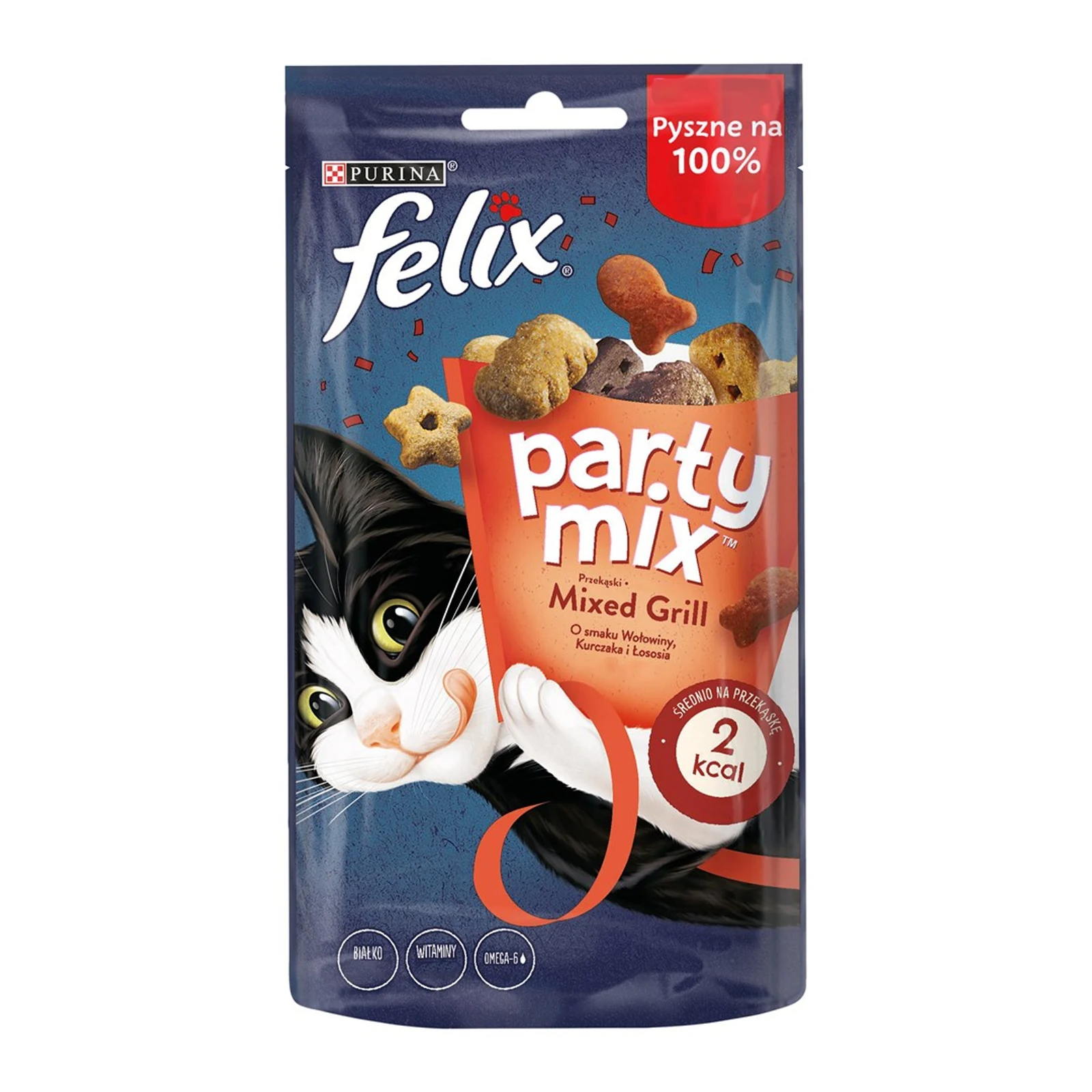 FELIX Party Mix Grill 60g - Ryby, Mix, Kurczak — zdjęcie 1 z 8