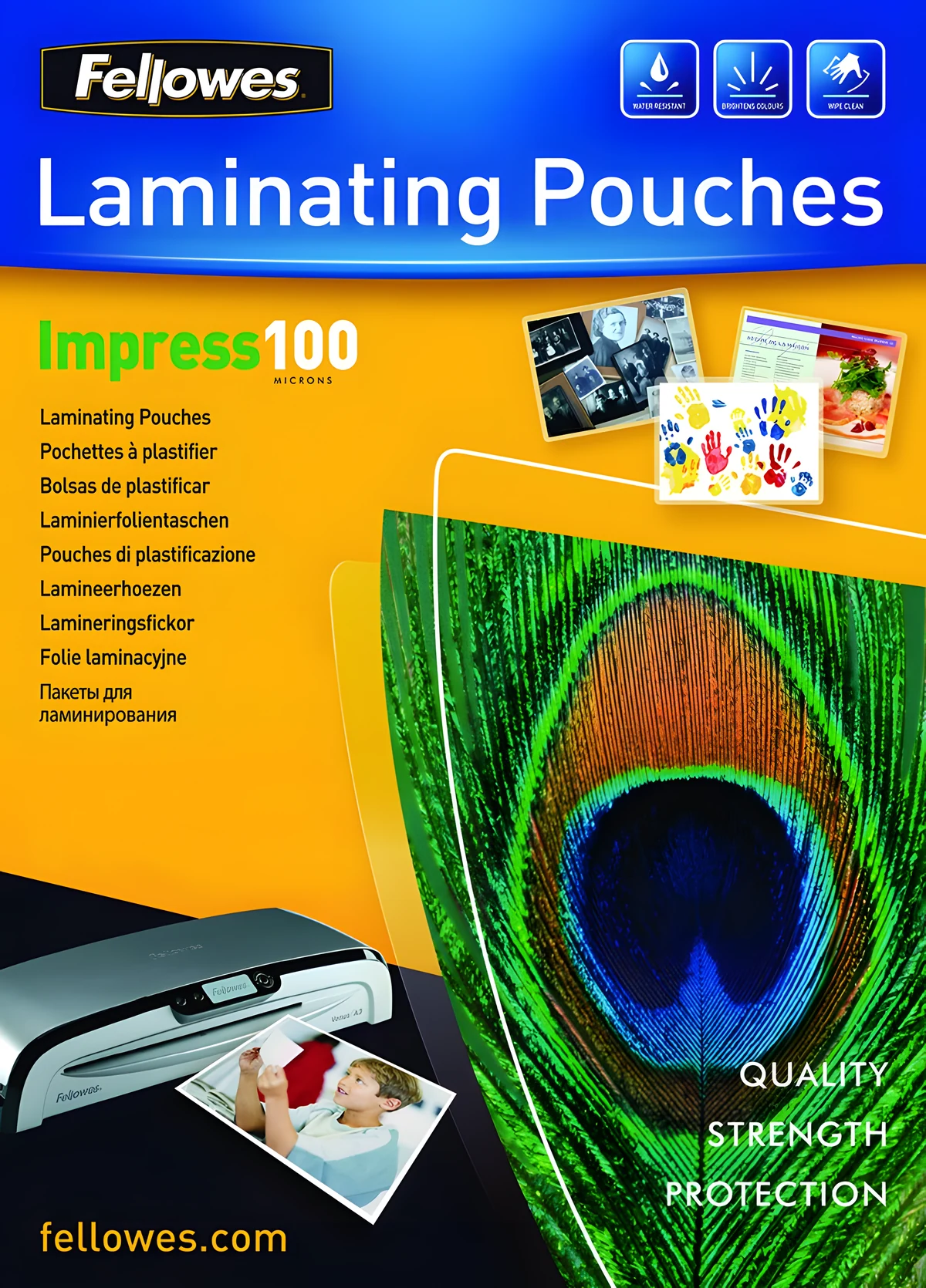 Fellowes Folia laminacyjna A4 100 mic. 100 szt.